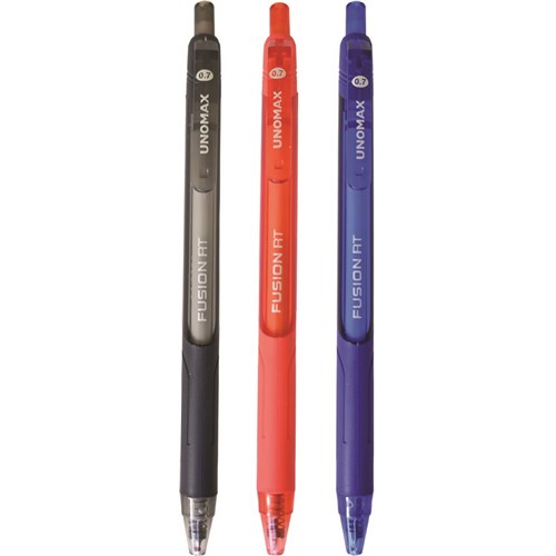 Unomax Fusion RT 0.7mm Retractable Ballpoint Pens