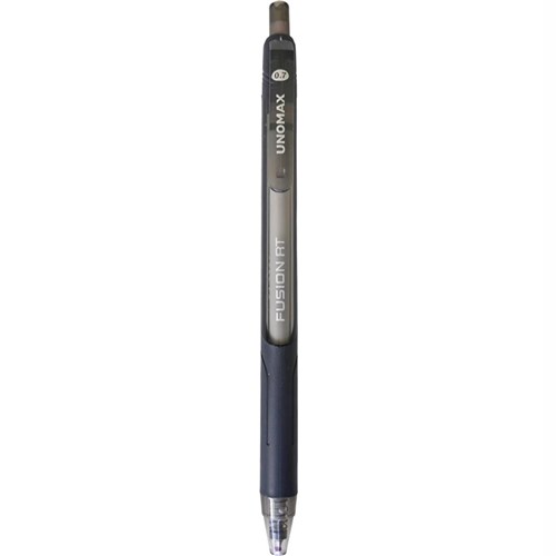 Unomax Fusion RT 0.7mm Retractable Ballpoint Pens - Black