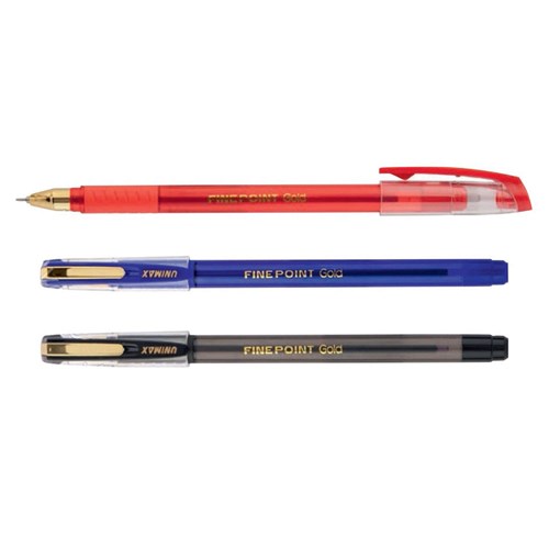 Unimax Fine Point Gold Ballpoint Pen 0.7mm - Theodist