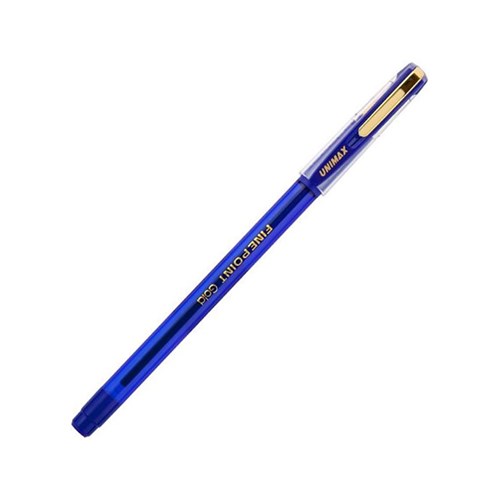 Unimax Fine Point Gold Ballpoint Pen 0.7mm_BLU - Theodist