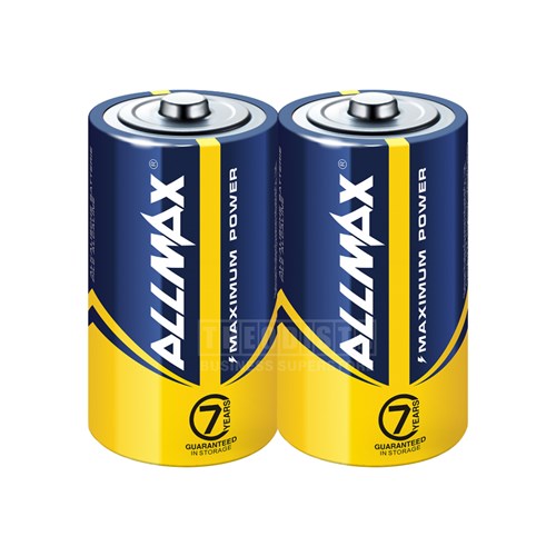 Allmax MAXD2 Alkaline Maximum Power Batteries D2 LR20 1.5V 2 Pack - Theodist