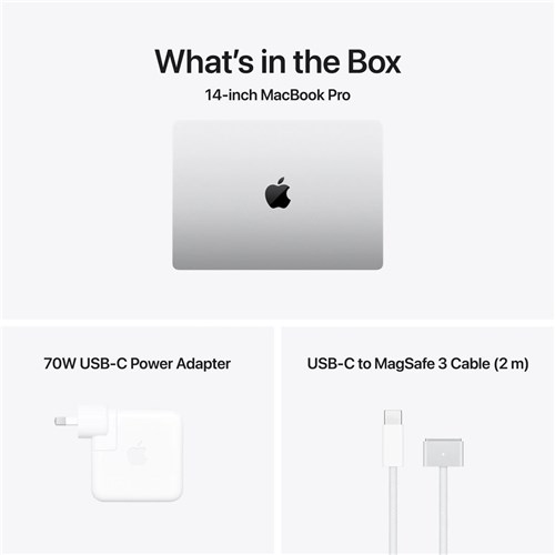 MacBook Pro 14" Laptop, M5 15C CPU, 16C GPU, 24GB, 1TB, Silver, MGDN4X/A_7 - Theodist