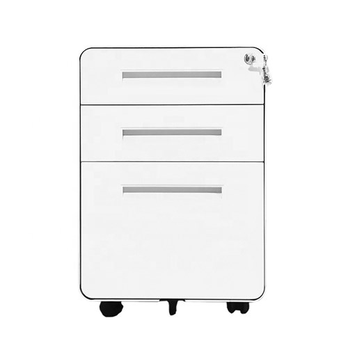 MCD3 Pedestal Curved Arch Edge 2 Drawer 1 Filing - Theodist