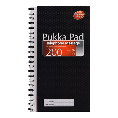 Pukka Pad MES11 Telephone Message Spiral 200 Pages - Theodist