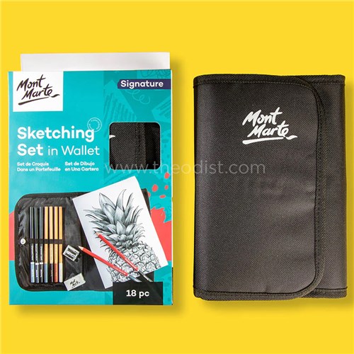 Mont Marte MMGS0057 Sketching Set in Wallet 18pc_1 - Theodist