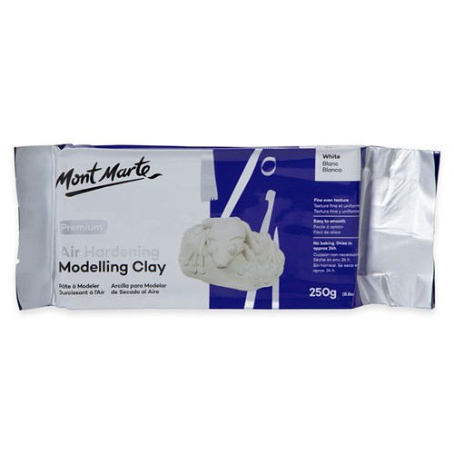 Mont Marte Air Hardening Modelling Clay White 250g - Theodist