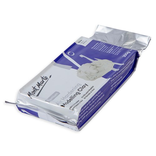 Mont Marte Air Hardening Modelling Clay White 250g_1 - Theodist