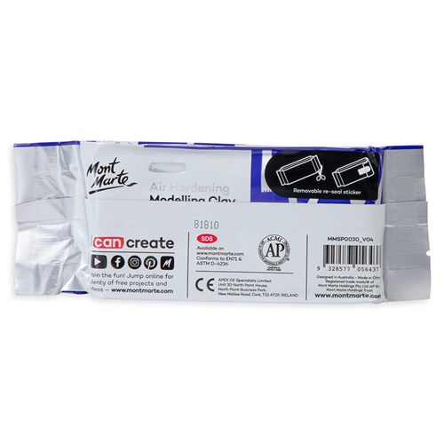 Mont Marte Air Hardening Modelling Clay White 250g_3 - Theodist