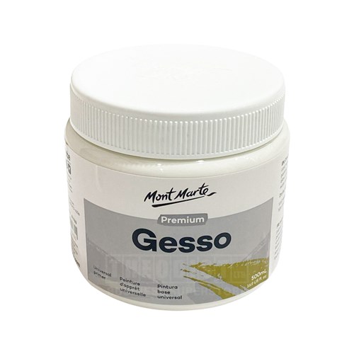 Mont Marte MPA0032 Gesso Primer Premium 500mL White - Theodist