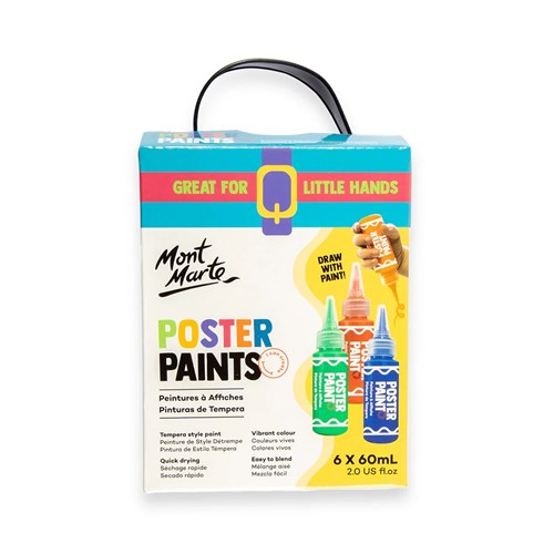 Mont Marte MPST6001 Poster Paints 6x60mL_1 - Theodist