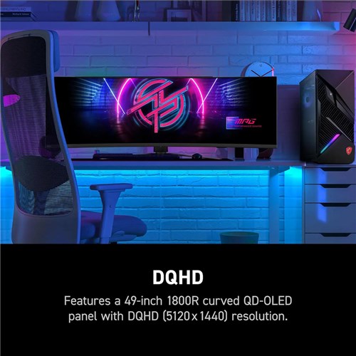 MSI MPG 491CQPX QD-OLED 49" Gaming Curved Monitor DQHD, 240Hz, QD-OLED_1 - Theodist