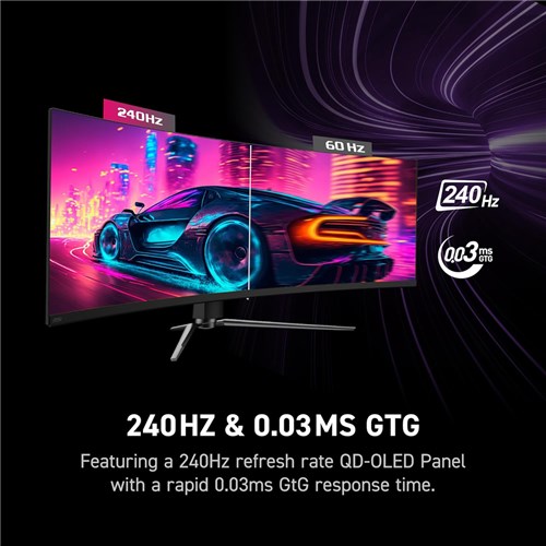 MSI MPG 491CQPX QD-OLED 49" Gaming Curved Monitor DQHD, 240Hz, QD-OLED_2 - Theodist