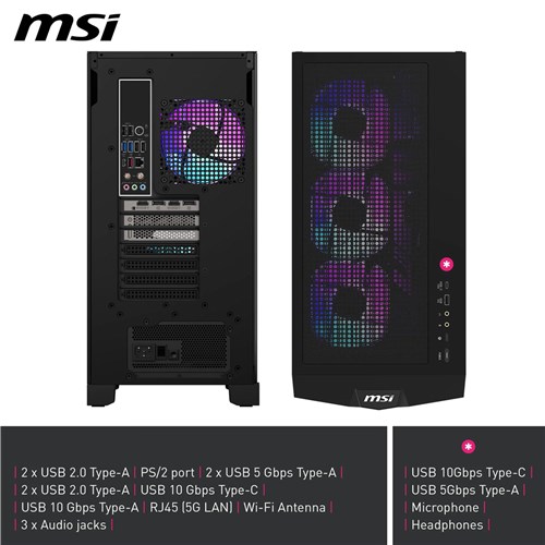 MSI MPG Infinite X3 AI Desktop, U9-285K, 64G, 2TB, RTX5080, Win11 Home + Keyboard & Mouse, 2NVV9-040AU_5 - Theodist