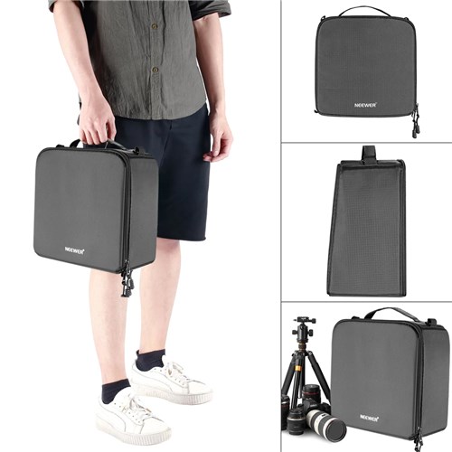 Neewer V247175 Soft Padded Camera Equipment Storage Carry Case Black_3 - Theodist