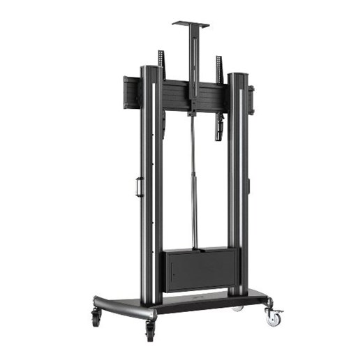 North Bayou TW100 60"-100" Motorised Height Adjustable Mobile TV Trolley_2 - Theodist