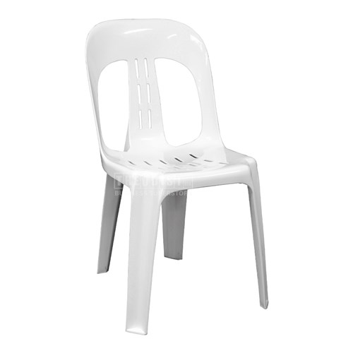Chair NF0100 Plastic Heavy Duty Barrel_WHT - Theodist
