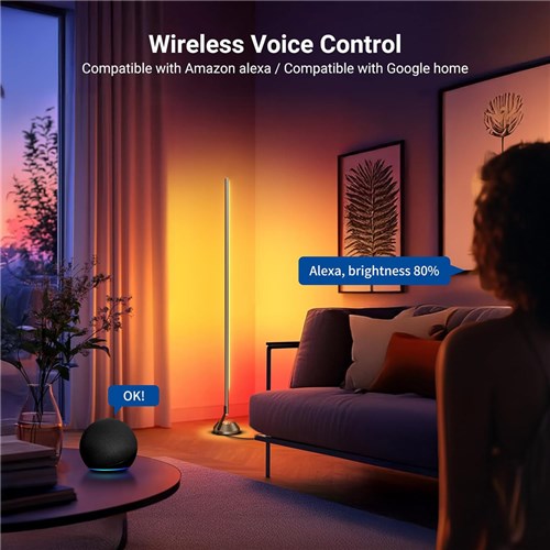 Neewer NF01 Floor Lamp RGBIC LED Corner Lamp Works with Alexa 1500 Lume (AU) 10107678_1 - Theodist