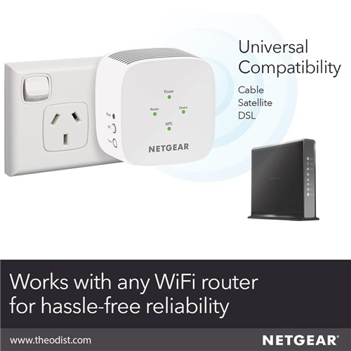 Neatgear AC1200 Dual Band WiFi Range Extender Wall Plug EX6110-100AUS_1 - Theodist