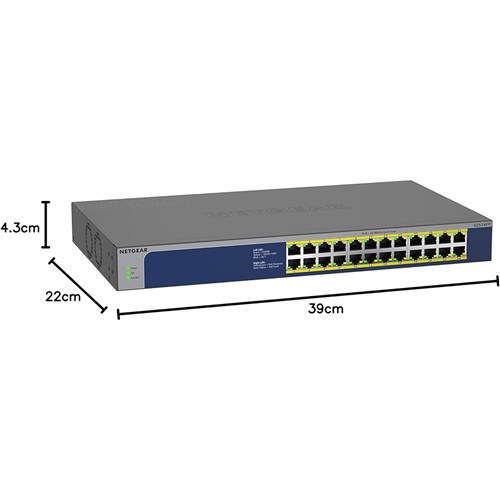 Netgear GS524PP 24-Port Gigabit Ethernet PoE Switch Unmanaged 380W_2 - Theodist