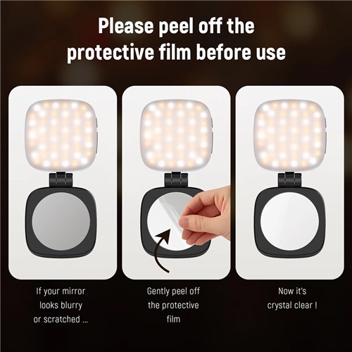 Neewer Basics NL48B Magnetic Selfie Light, Black_8 - Theodist