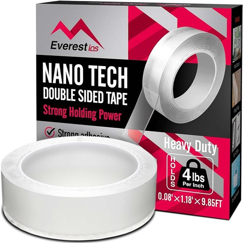 Everest ios NT303M Nano Tech Double sided Tape Heavy Duty, 4lbs/inch 0.08"x1.18"x9.85ft - Theodist