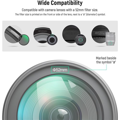 Neewer 52mm Lens Cap with Anti Lost Webbing 2 Pack_1 - Theodist