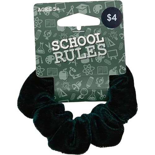 School Rules OMB2101282 - Scrunchie Srw Velvet Green - Theodist
