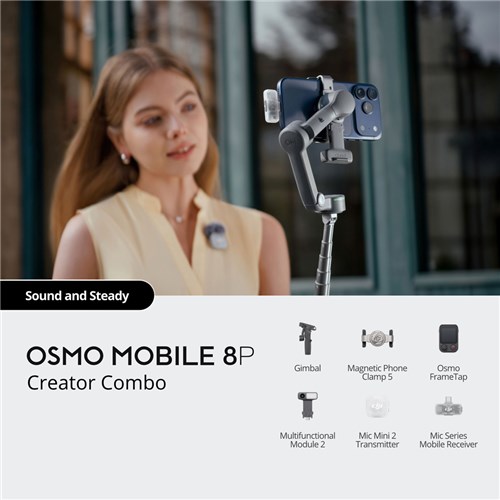 DJI Osmo Mobile 8 Pro Creator Combo Selfie Stick DJIOM8PCB-CRT_4 - Theodist