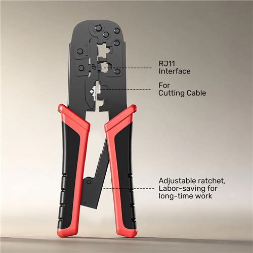 Unitek OT136ARD01 46/6P/8P Multi-Function Rachet Network Cable Crimping Tool_4 - Theodist