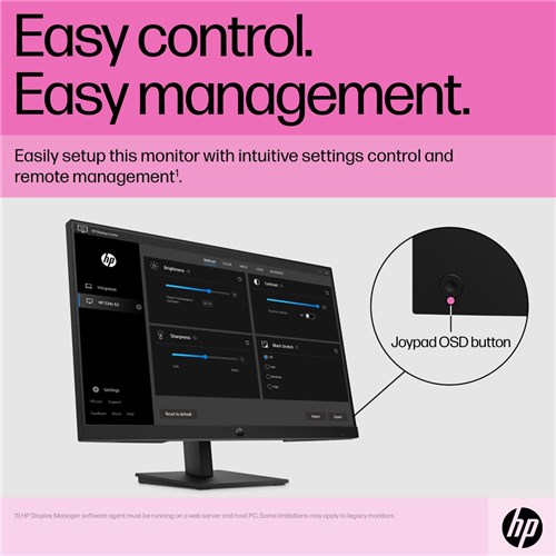 Hp P24h G5 23.8IN FHD 16:9 Monitor Tilt Display VGA+HDMI 64W34AA_5 - Theodist