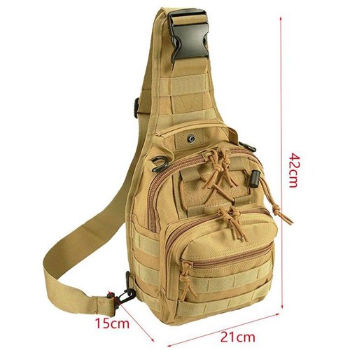 Pace P31503 Tactical Chest Bag, Khaki_3 - Theodist