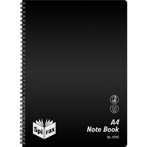 Spirax P595 Notebook A4 Polypropylene Cover 120 Pages 7mm - Theodist