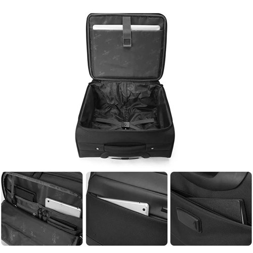 Pace P67511 Travel Bag with Wheels, Black_2 - Theodist
