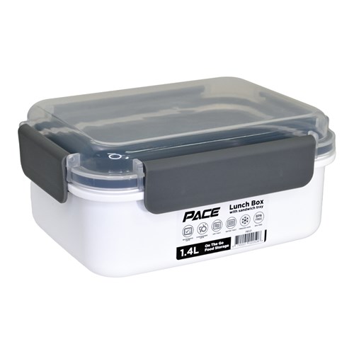 Pace P8121 Lunch Box with Sandwich Tray 1.4L On the Go Food Storage_1 - Theodist