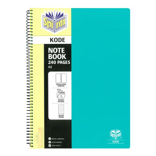 Spirax Kode P959 A4 Notebook 240 Pages Assorted_3 - Theodist