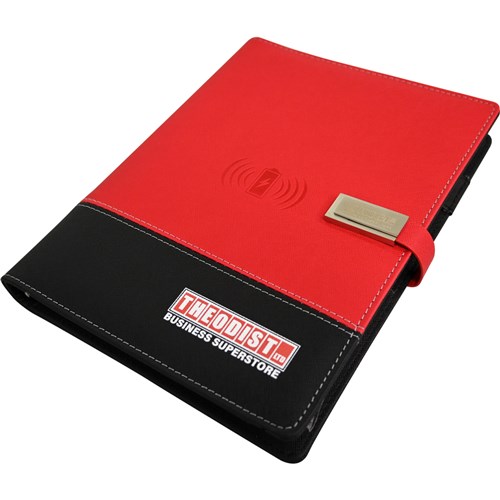 Theodist Notebook with Power Bank, Flash Drive & Wireless Charger PADFOLIO_1 - Theodist