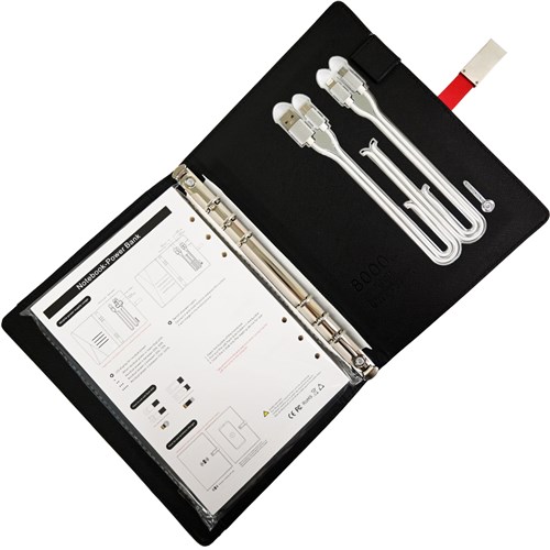 Theodist Notebook with Power Bank, Flash Drive & Wireless Charger PADFOLIO_6 - Theodist
