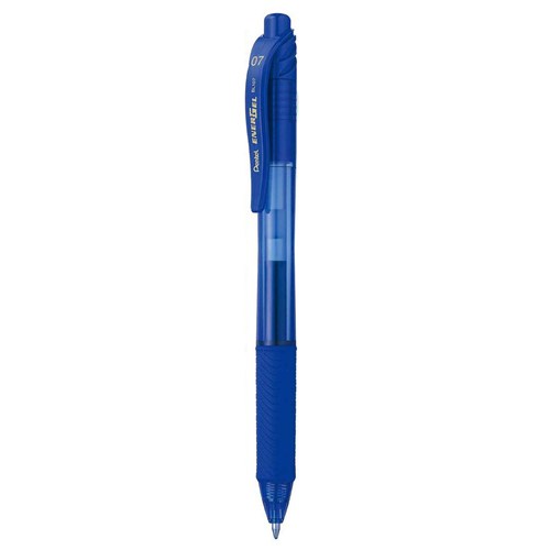 Pentel PBL107 Energel X Retractable Gel Rollerball Pens 0.7mm_ Blue - Theodist