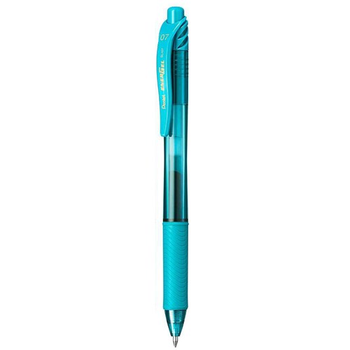 Pentel PBL107 Energel X Retractable Gel Rollerball Pens 0.7mm_ Light Blue - Theodist