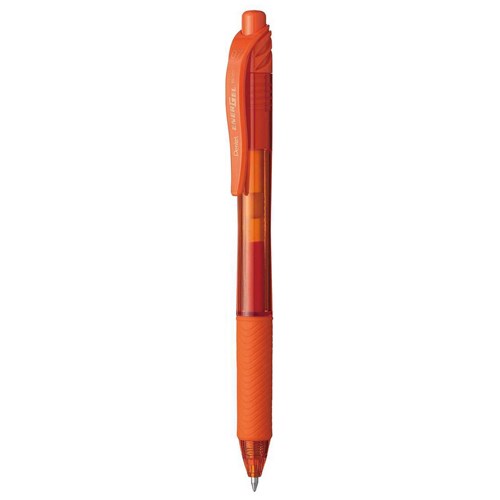 Pentel PBL107 Energel X Retractable Gel Rollerball Pens 0.7mm_ Orange - Theodist