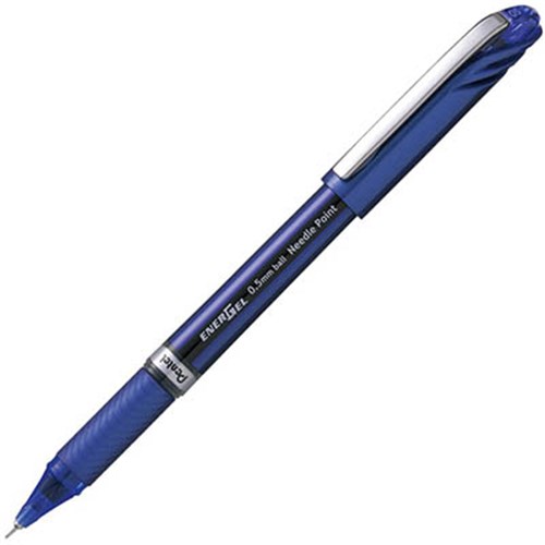 Pentel BLN25 EnerGel Needle-Point Gel Pen Rubber Grip 0.5mm_Blue - Theodist