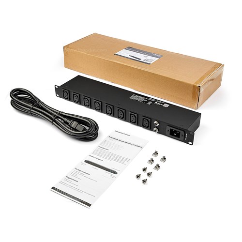 Startech PDU08C13AU PDU 8 Port Rack-Mount C13 Outlets 10FT Power Cord_2 - Theodist