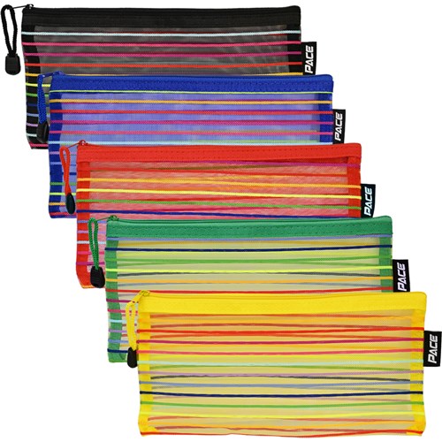 Pace PE8620 Pencil Case Mesh B6 Assorted - Theodist