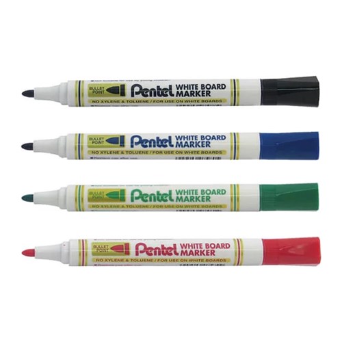 Pentel MW85 White Board Markers Bullet Point - Theodist