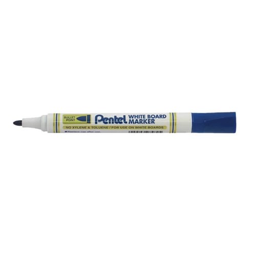 Pentel MW85 White Board Markers Bullet Point_BLU - Theodist