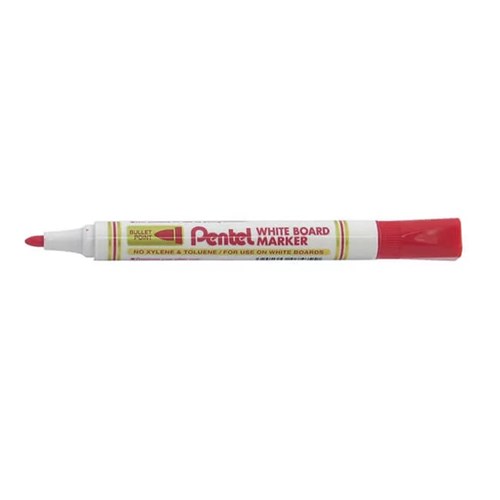 Pentel MW85 White Board Markers Bullet Point_RED - Theodist