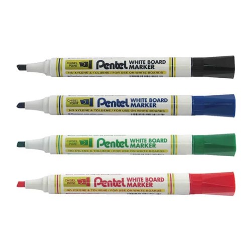 Pentel MW86 White Board Markers Chisel Point - Theodist