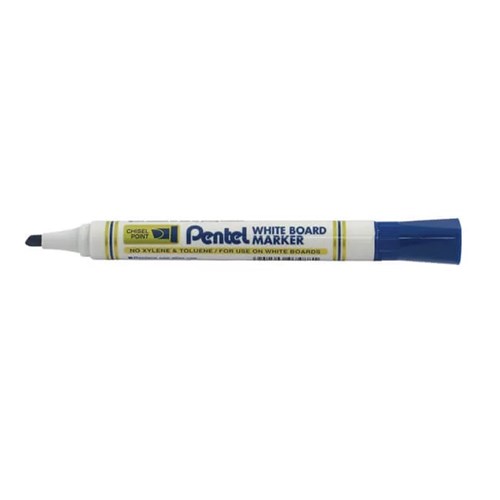 Pentel MW86 White Board Markers Chisel Point_BLU - Theodist