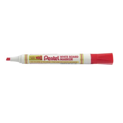 Pentel MW86 White Board Markers Chisel Point_Red - Theodist