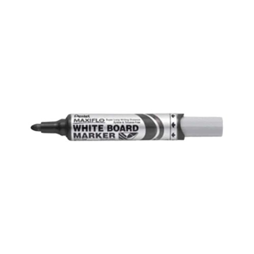 Pentel MWL5 Maxiflow Whiteboard Marker Bullet Point_Black - Theodist